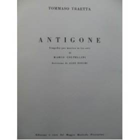 TRAETTA Tommaso Antigone Opéra Chant Orchestre 1962
