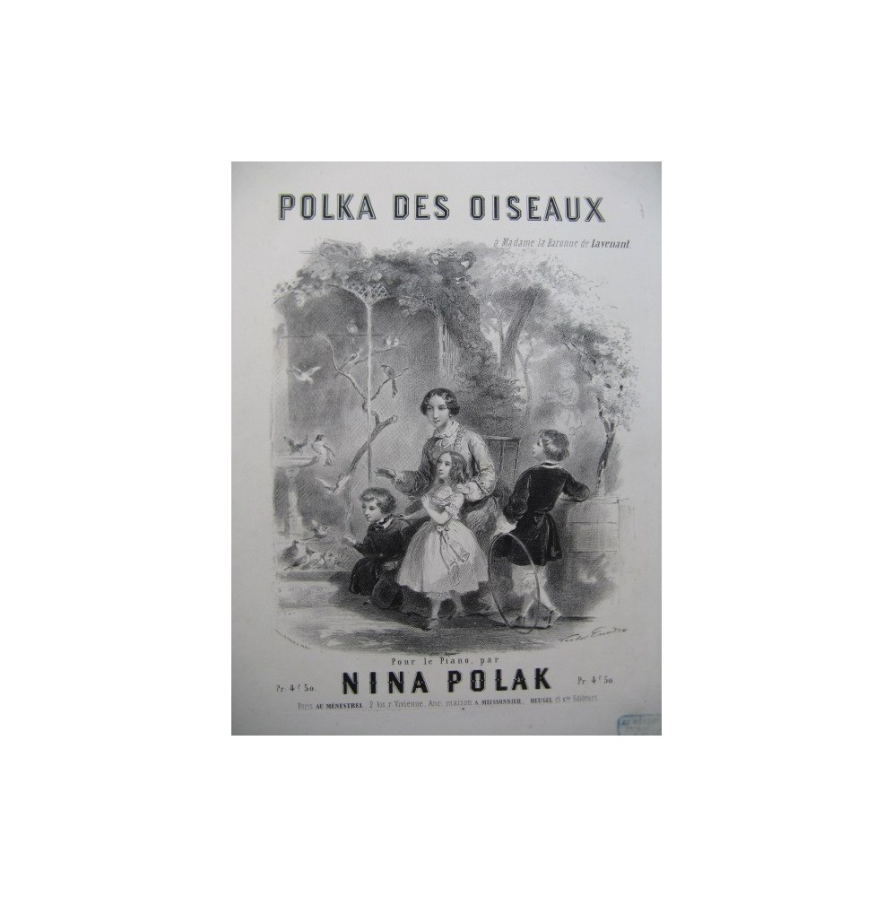 POLAK Nina Polka des Oiseaux Piano ca1850