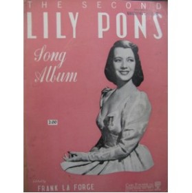 Lily Pons Song Album 16 pièces Chant Piano 1948