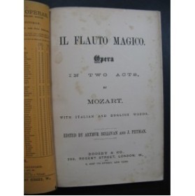 MOZART W. A. Il Flauto Magico Opéra Chant Piano