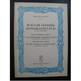 Piano Sonatas of Hungarian Composers of the XVIIIe century 9 pièces Piano