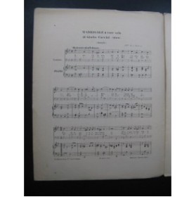 CACCINI G. MONTEVERDE C. 2 Pièces Chant Piano 1926