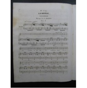 HALÉVY F. Ludovic No 9 Chant Piano ca1834