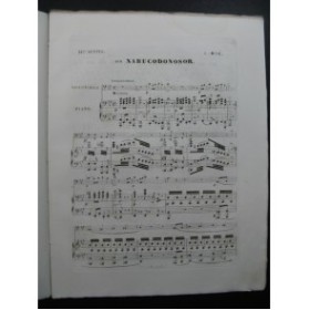 MINÉ A. Souvenir de Nabucodonosor Verdi Piano Violoncelle ca1840