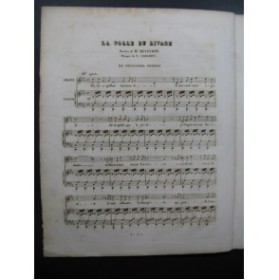 LABARRE Théodore La Folle du Rivage Piano Chant 1834
