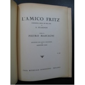 MASCAGNI Pietro L'Amico Fritz Opera Chant Piano 1953