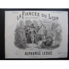 LEDUC Alphonse La Fiancée du Lion Piano XIXe siècle