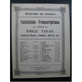 TAVAN Emile Myss Helyett Piano 1893