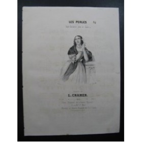 CRAMER L. Les Perles Piano ca1840