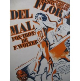 WOLTER F. Flor del Mal Fox Trot Piano 1923