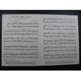WOLTER F. Flor del Mal Fox Trot Piano 1923