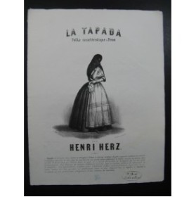 HERZ Henri La Tapada Polka du Pérou Piano XIXe