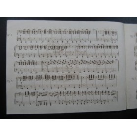 Les Plaisirs d'Hiver Quadrille Manuscrit Piano 4 mains XIXe