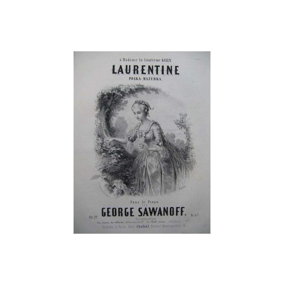 SAWANOFF George Laurentine Piano ca1850