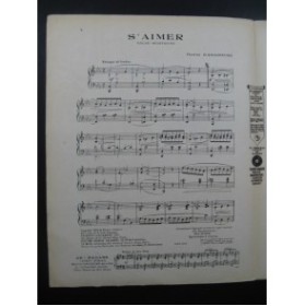 GABAROCHE Gaston S'Aimer Piano 1924