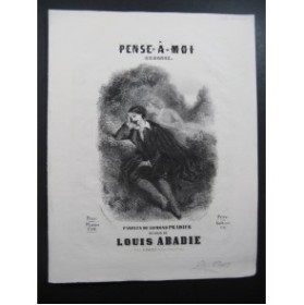 ABADIE Louis Pense à Moi Chant Piano ca1850