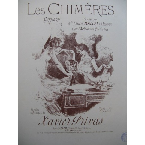 PRIVAS Xavier Les Chimères Chant Piano