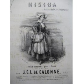 DE CALONNE J. C. L. Nisida Piano 1853