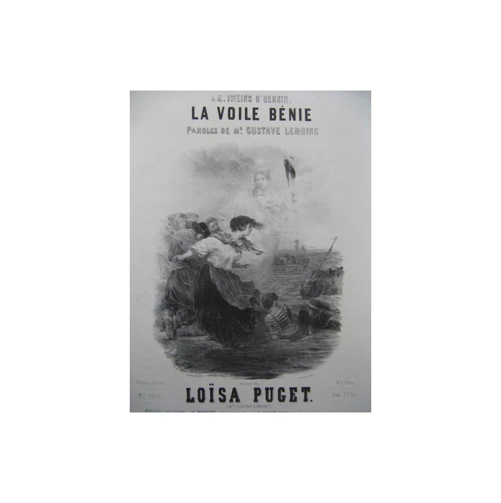 PUGET Loïsa La Voile Bénie Nanteuil Chant Piano ca1850