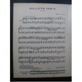 YVAIN Maurice Billets doux Fox Trot Piano 1921