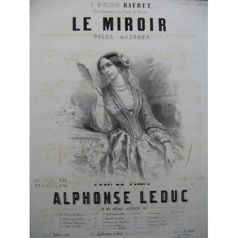 LEDUC Alphonse Le Miroir Piano ca1850