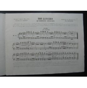 LEDUC Alphonse The Lancers Quadrille Piano 4 mains XIXe