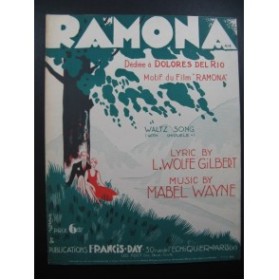 WAYNE Mabel Ramona Chant Piano 1928