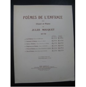 MOUQUET Jules Les Enfants Chant Piano 1909