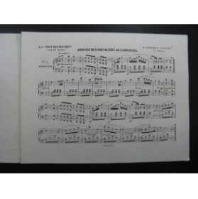 BOHLMAN SAUZEAU Henri Arrivée des Chevaliers au Carrousel Piano ca1850