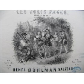 BOHLMAN SAUZEAU Henri Les Jolis Pages Piano ca1850