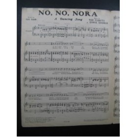 FIORITO Ted and ERDMAN Ernie No No Nora Chant Piano 1924