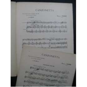 PIERNÉ Gabriel Canzonetta Piano Saxophone 1936