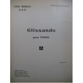 MOREAU Léon Glissando Dédicace Piano 1932