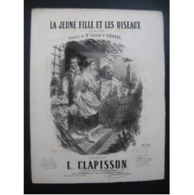 CLAPISSON Louis La Jeune Fille et les Oiseaux Nanteuil Chant Piano 1859