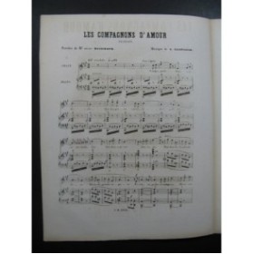 CLAPISSON Louis Les Compagnons d'Amour Nanteuil Chant Piano 1859