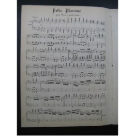 J. T. Saint Loup Polka Phocéenne Piano 4 mains XIXe