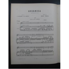 VIDAL Paul Guernica No 10 Chant Piano 1895