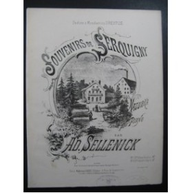 SELLENICK Adolphe Souvenirs de Serquigny Mazurka Piano 1883
