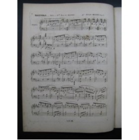REICHEL Adolphe 3 Mazurkas Piano ca1849