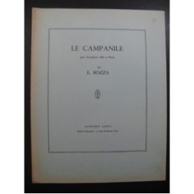 BOZZA Eugène Le Campanile Saxophone alto Piano 1964