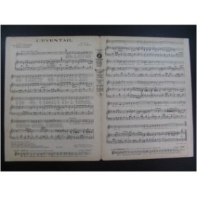 MÉLÉ Fred. L'éventail Chant Piano 1923
