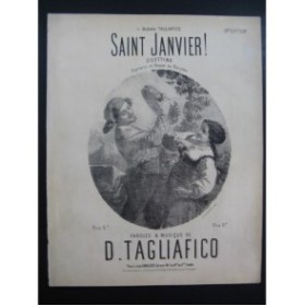 TAGLIAFICO D. Saint Janvier ! Chant Piano XIXe