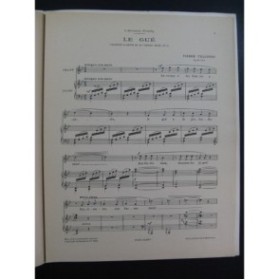 VELLONES Pierre Le Gué Chant Piano 1931