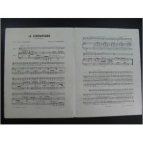 CLAPISSON Louis La Cinquantaine Nanteuil Chant Piano ca1850