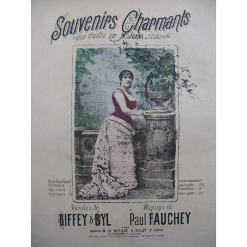 FAUCHEY Paul Souvenirs Charmants Chant Piano