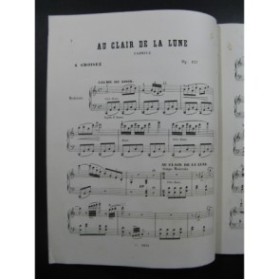 CROISEZ A Au Clair de la Lune Piano ca1863