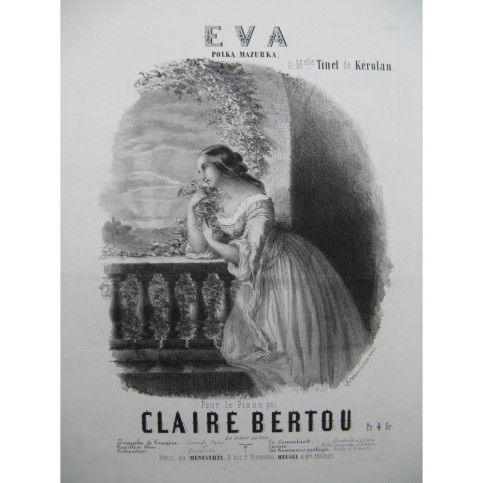 BERTOU Claire Eva Piano ca1855