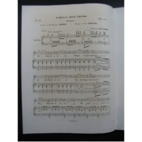 HENRION Paul Famille Doux Trésor Chant Piano 1850