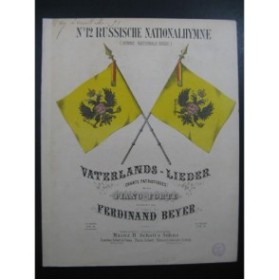BEYER Ferdinand No12 Russische Nationalhymne Piano ca1850