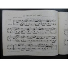 LONGUEVILLE Alphonse La Veillée des Armes Nanteuil Piano 1853